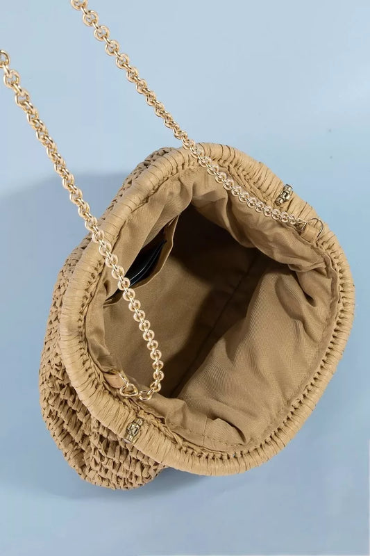 Fame Woven Raffia Frame Shoulder Bag 601aac01544d4cf897bf9359b9f957ca-Max-Origin