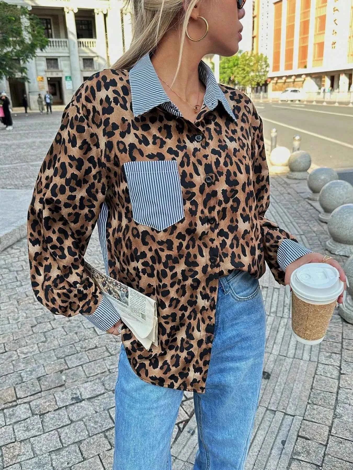 Leopard Striped Button-Up Shirt 601c873a1bcb48c3b0836a1bc70f1a4b-Max-Origin