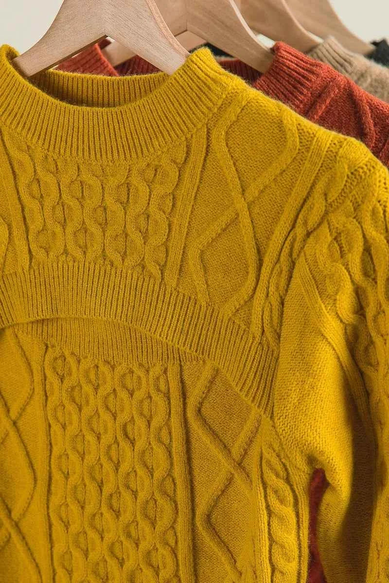 BiBi Cable-Knit Sweater with Cut Out Chest Detail 6033bd38334541cf81fa9692080df173-Max-Origin