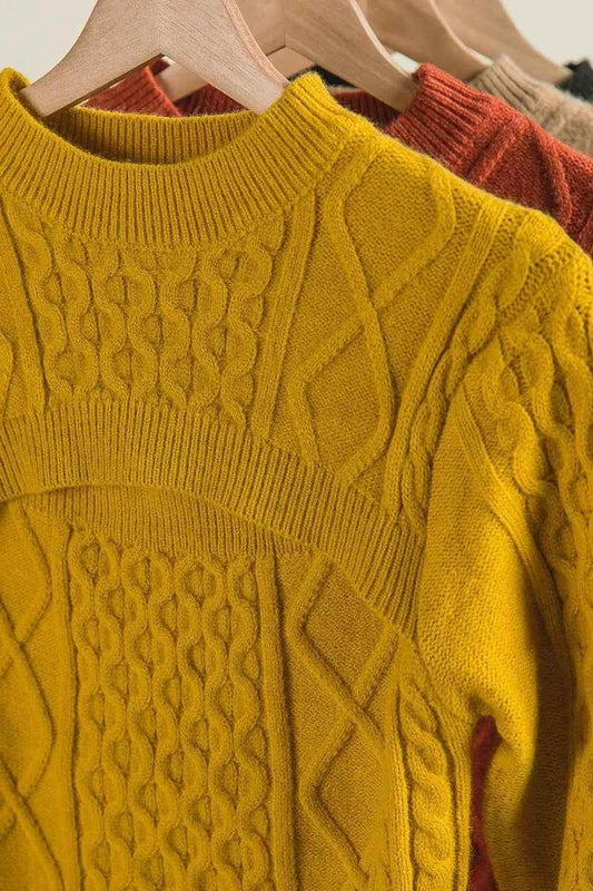 BiBi Cable-Knit Sweater with Cut Out Chest Detail 6033bd38334541cf81fa9692080df173-Max-Origin