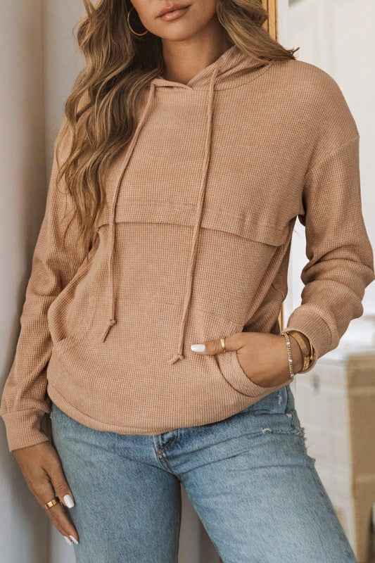 Janelle Knit Kangaroo Hooded Sweatshirt 60609171-8672-4d71-b9ba-44a202c2fe5c