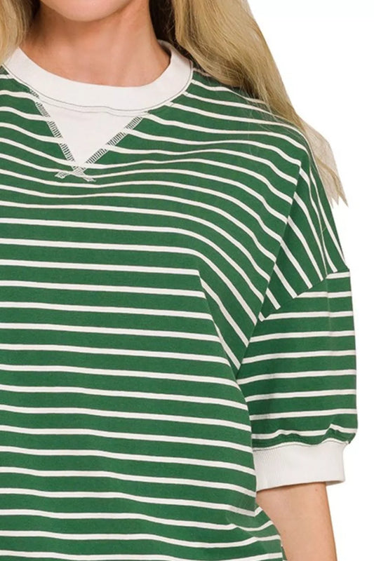 Striped Rib Banded Sweatshirt 60737ccb-ccdd-497b-b571-51ee3940714b-Max-Origin