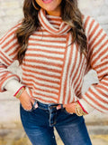 Striped Cowl Neck Long Sleeve Sweater Sherbet 607a3085-c15b-4dfe-bf0c-8d7965db1dc3-Max-Origin
