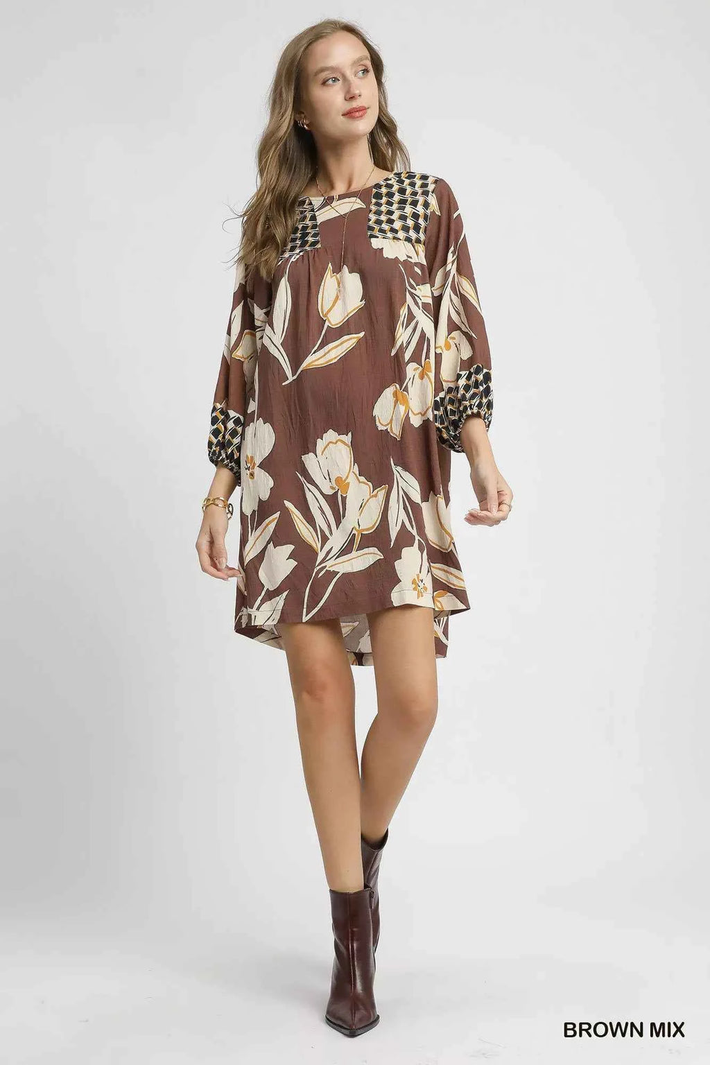 Umgee Floral High-Low Babydoll Dress 60b1f537-4c24-4082-a7ef-2d8295868c94-Max-Origin