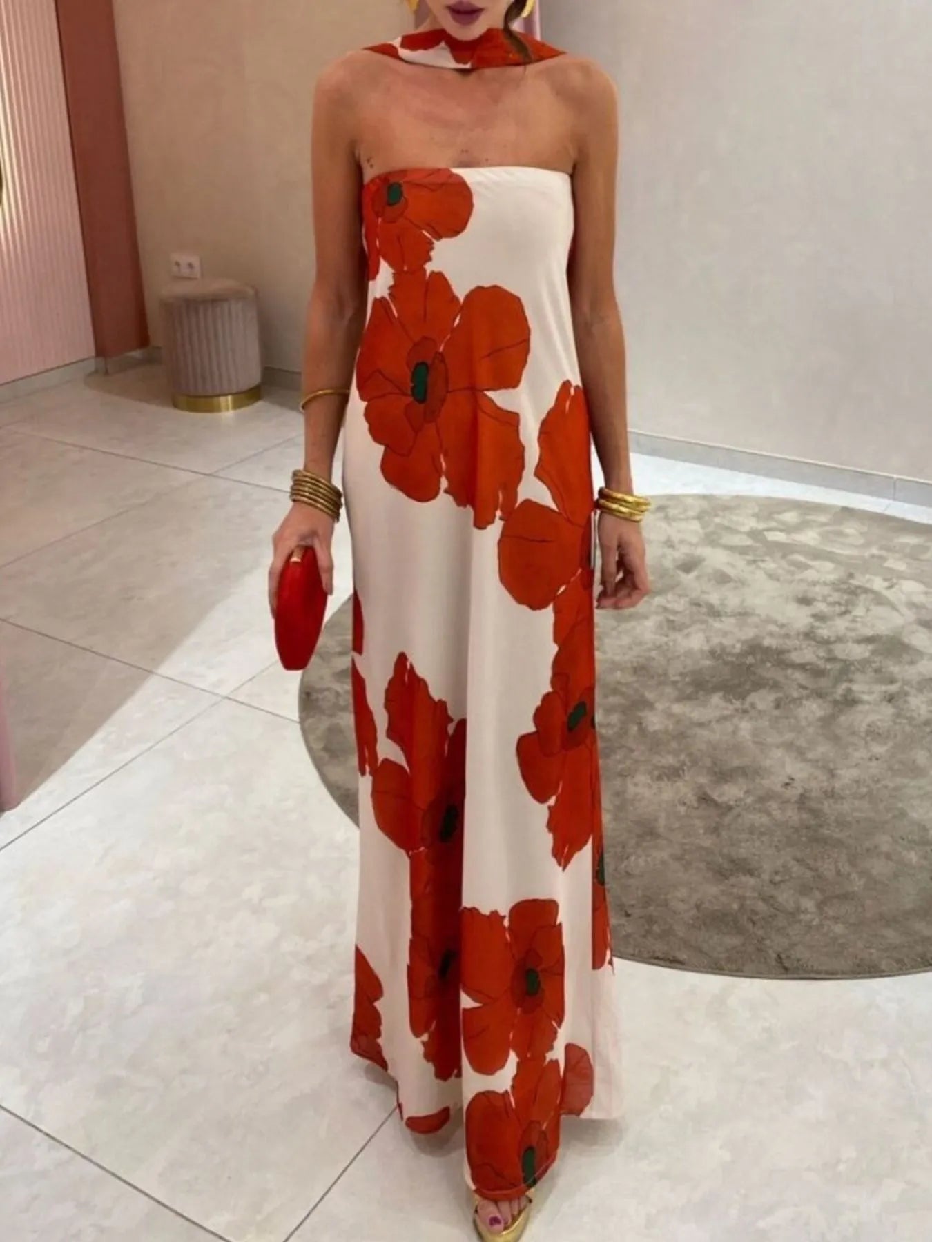 Printed Tube Maxi Dress 60e0d5f7-322b-427b-8560-21adc3e5c084-Max-Origin