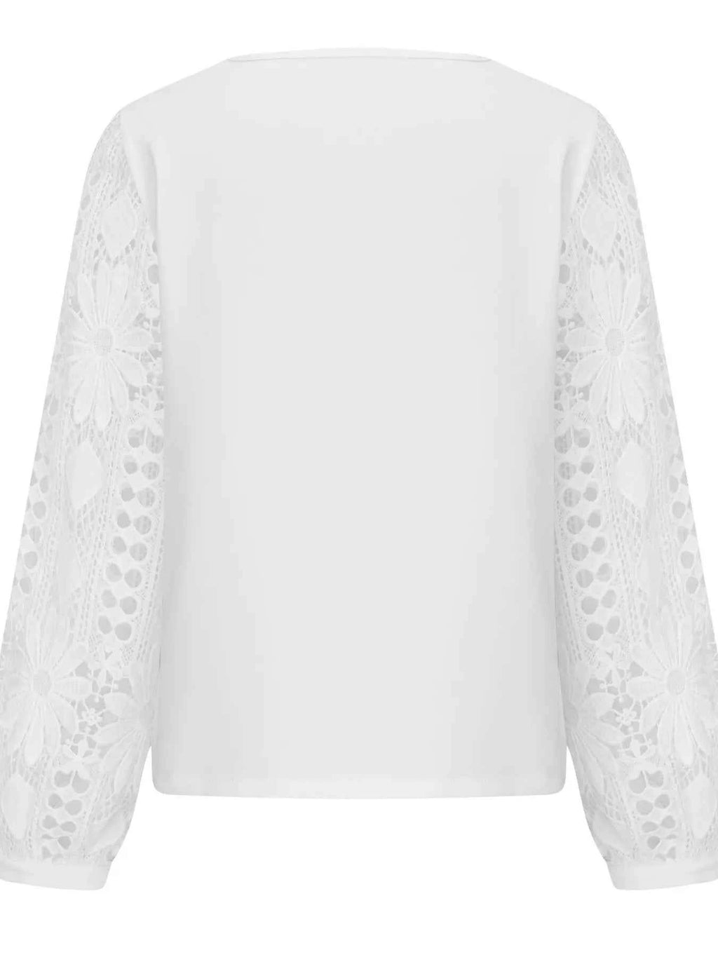Asymmetrical Lace Long Sleeve Blouse 61015c576c2b4e94951eaad3b6edc980-Max-Origin