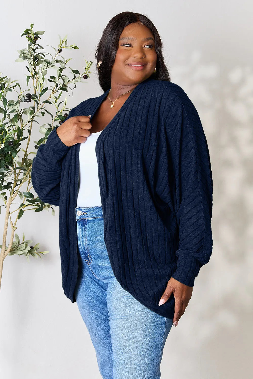 Basic Bae Full Size Ribbed Cocoon Cardigan 6110e25bc9ad4f22a7cf9f3a99eb9748-Max