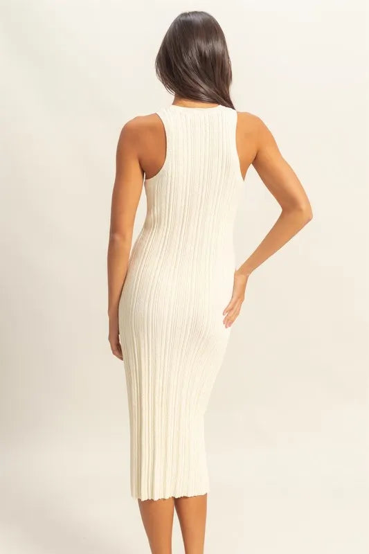 Round Neck Bodycon Ribbed Knit Dress 61177f29408d4190a24c187d7b66bd40-Max-Origin