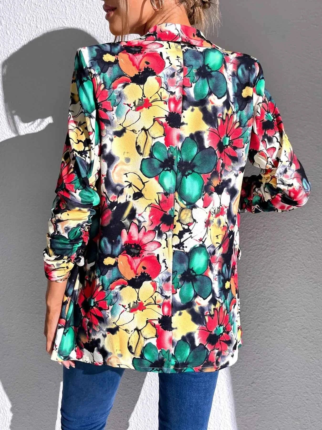 Vibrant Floral Print Open Front Blazer 614bf801-6778-4b47-8ef6-07cf96a37ffa-Max-Origin