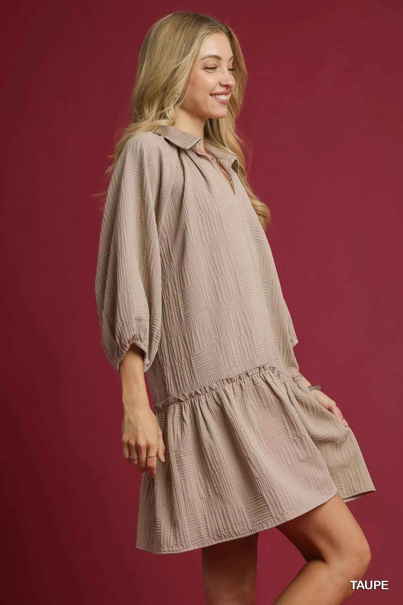 V-Neck Tiered Mini Dress 615c83ec-9c60-4238-a43c-410e20f4efd5-Max-Origin