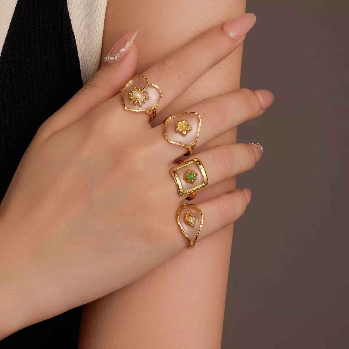 18K Gold-Plated Adjustable Open Ring 619225ae-1865-4416-a102-a15cef12bd79-Max-Origin