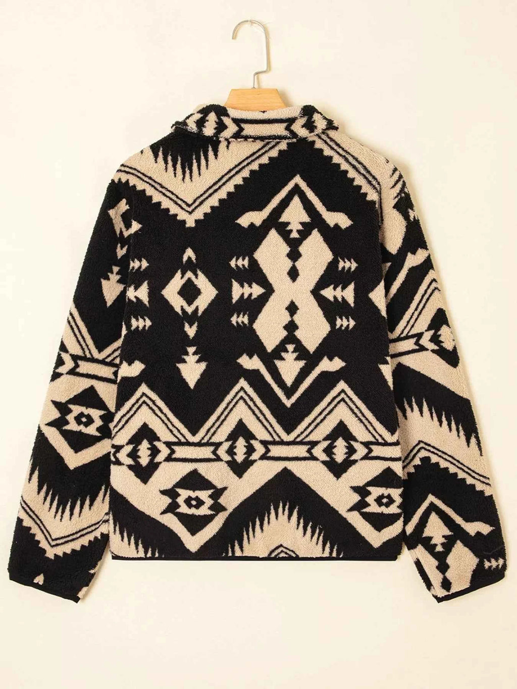 Western Aztec Half Zip Plush Sweatshirt 61a07c4e560f4b8aa5954ac927c30032-Max-Origin