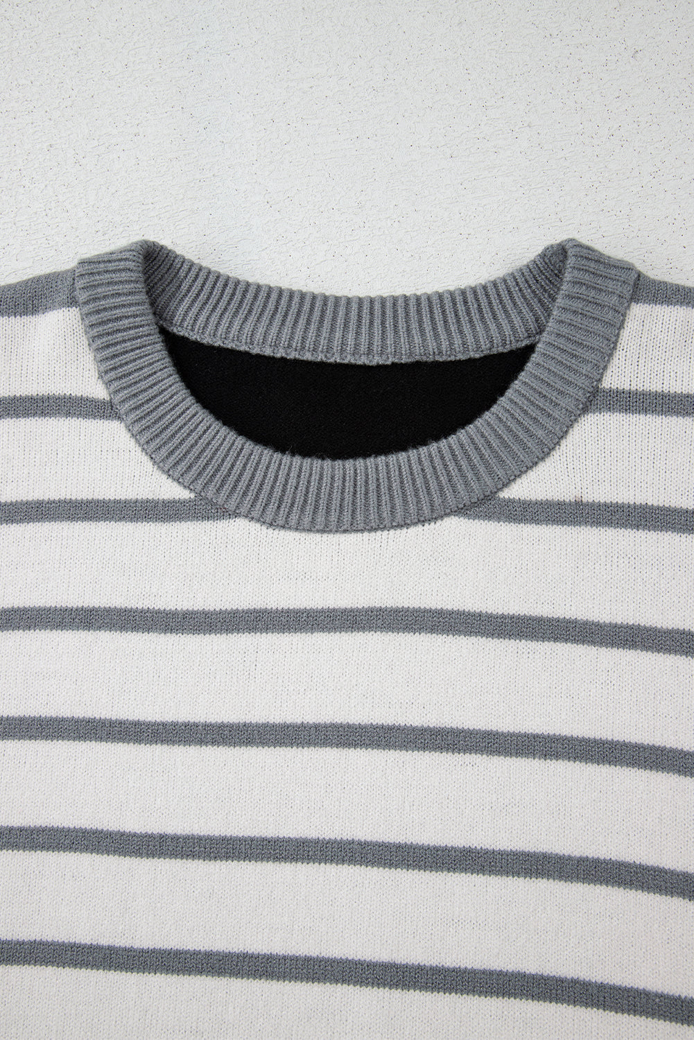 Orange Striped Colorblock Pullover Sweater 61aa6ff9ceffbd54