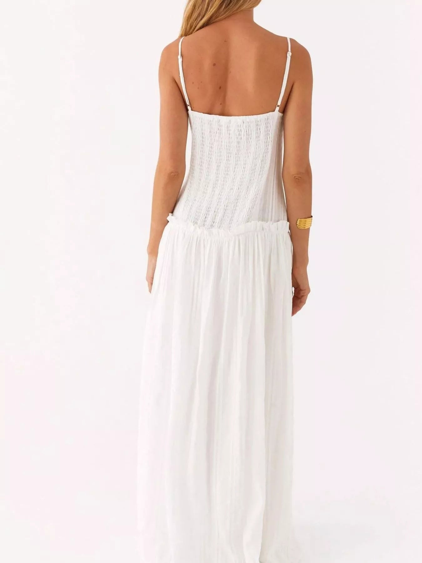 Frill Spaghetti Strap Maxi Dress 61aab1d7-76f9-4605-be6a-7805af6e4901-Max-Origin