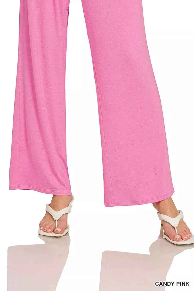 Zenana V-neck Oversized Top & Pants Set 61b9a0e7b1d143de8591e9588c37c772-Max-Origin