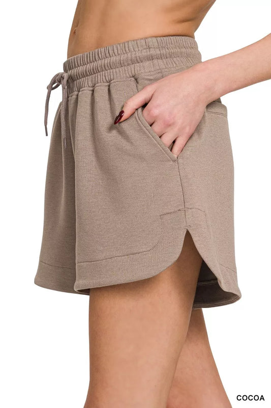 Zenana Scuba Elastic Waistband Shorts With Pocket 61caa48a37744e55af80e9941ea6cb5e-Max-Origin