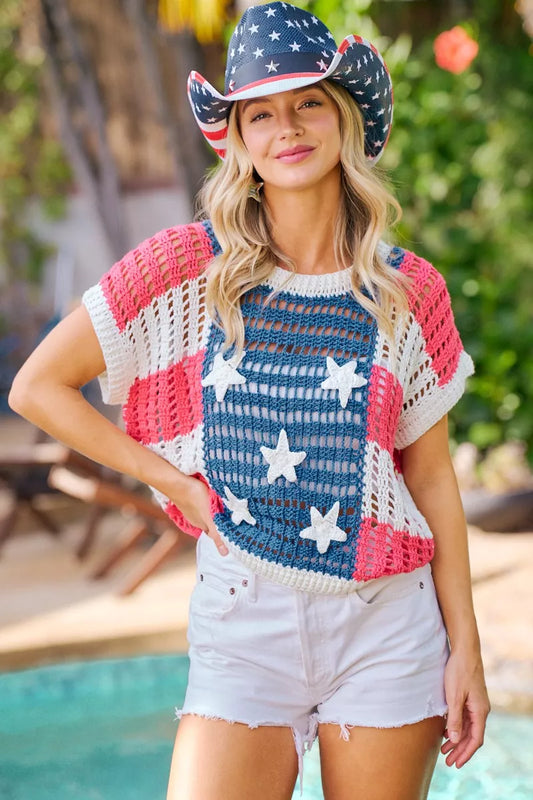 Crochet Star Patches 4th Of July Sweater Cover Up 61d82097-596f-44c2-ab41-8743c6a916dd-Max-Origin