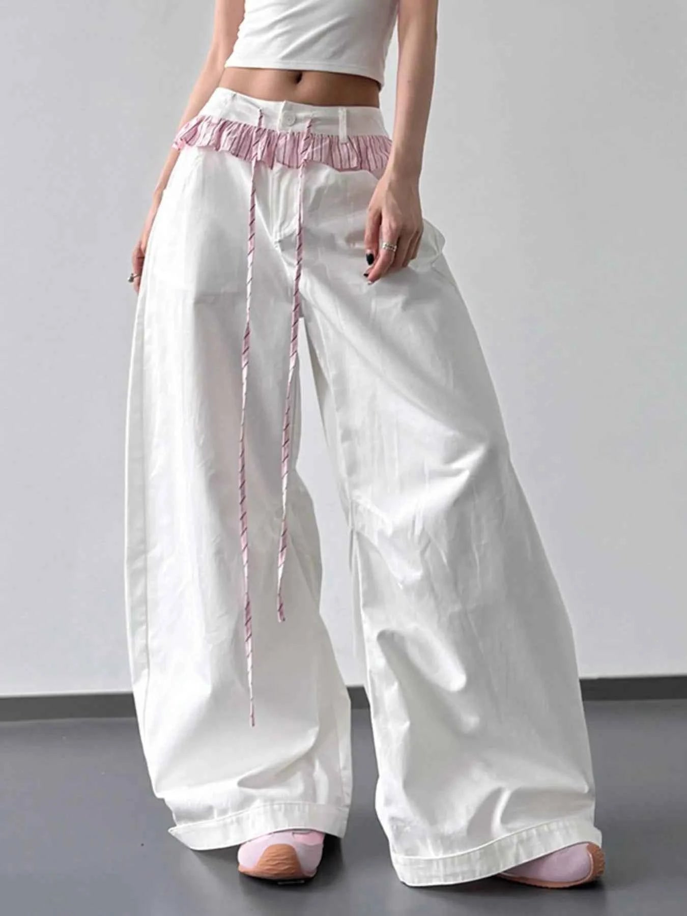 Wide Leg Drawstring Casual Pants 61dd1c5d-76a7-4fc8-b865-271ccdddaf32-Max-Origin