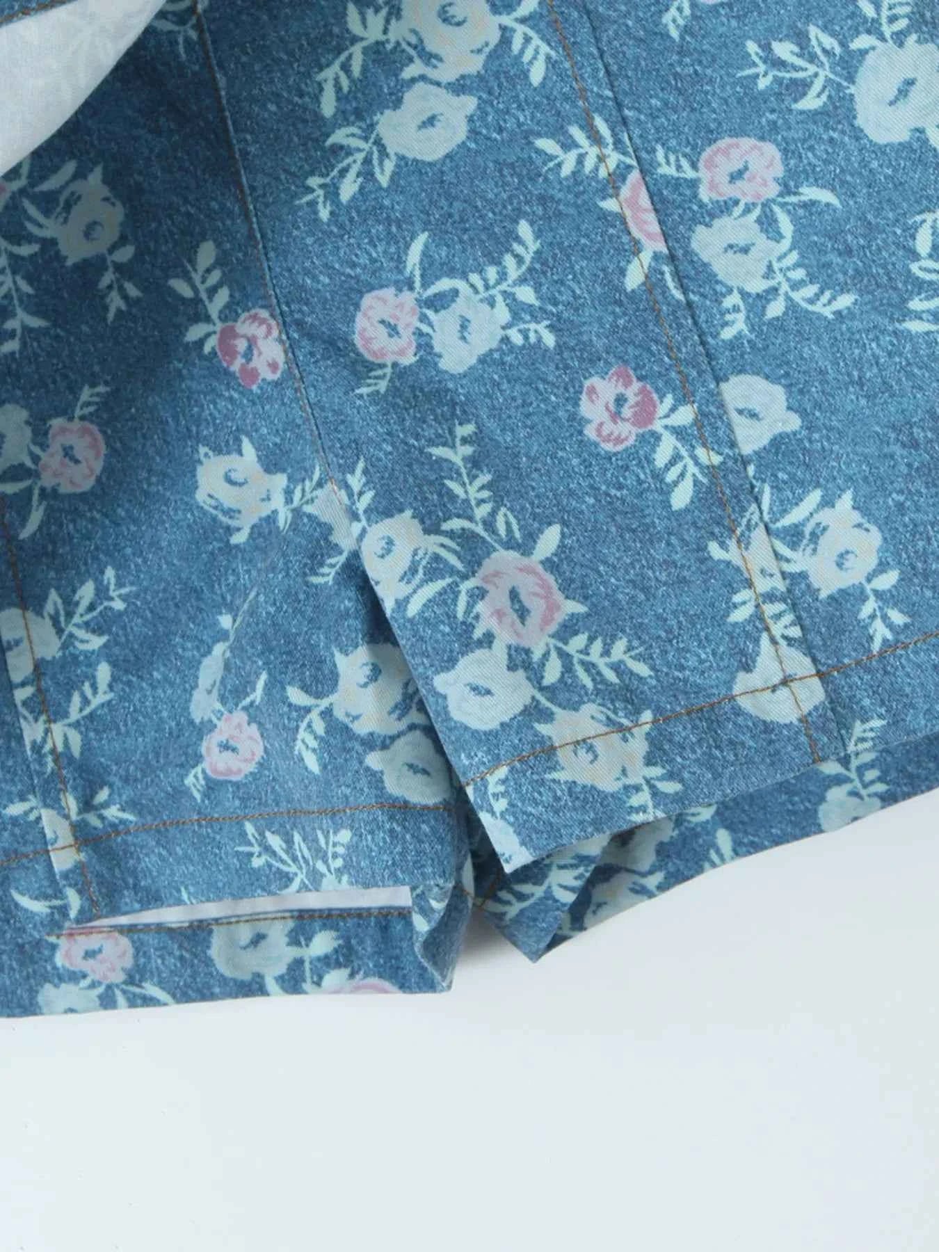 Floral Print Strapless Top and Skort Denim Set 61e76ab016f945bbbaa13afe3c20bbcf-Max-Origin