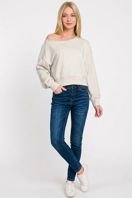 Fleece Boat-neck Sweatshirt 61ee12d4-8922-4e9b-aedb-633dafec6a33-Max