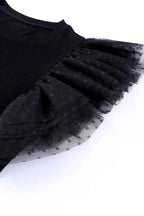 Polka Dot Mesh Sleeve Ribbed Top 620ee338-42eb-4aca-88eb-ad7c9f5006a3-Max-Origin