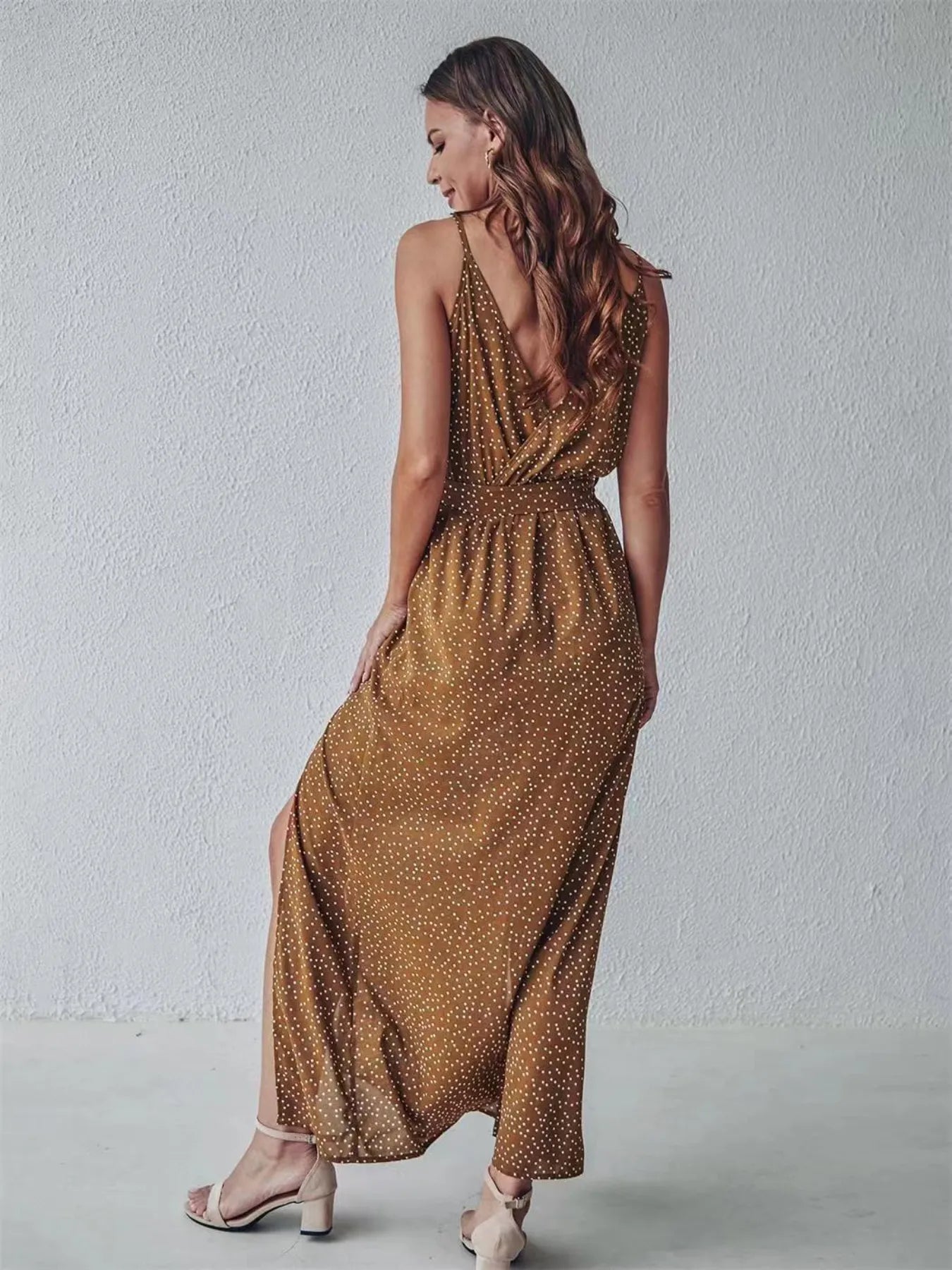 Slit Printed Surplice Midi Dress 62593f1a-b883-4ce8-92b2-b0b5f7e4bf09-Max-Origin