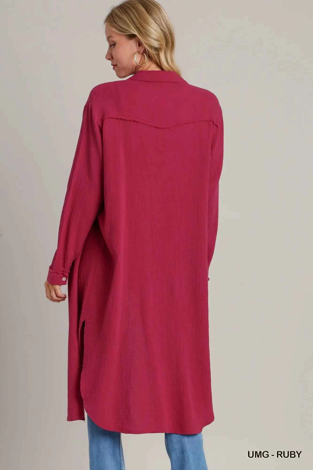 Umgee Cotton Gauze Button Down Shirt Dress 62631564-e3ea-4ea6-ade3-afbb6fc10b01-Max-Origin_1584e69e-87a4-428c-a375-caab30ca6579