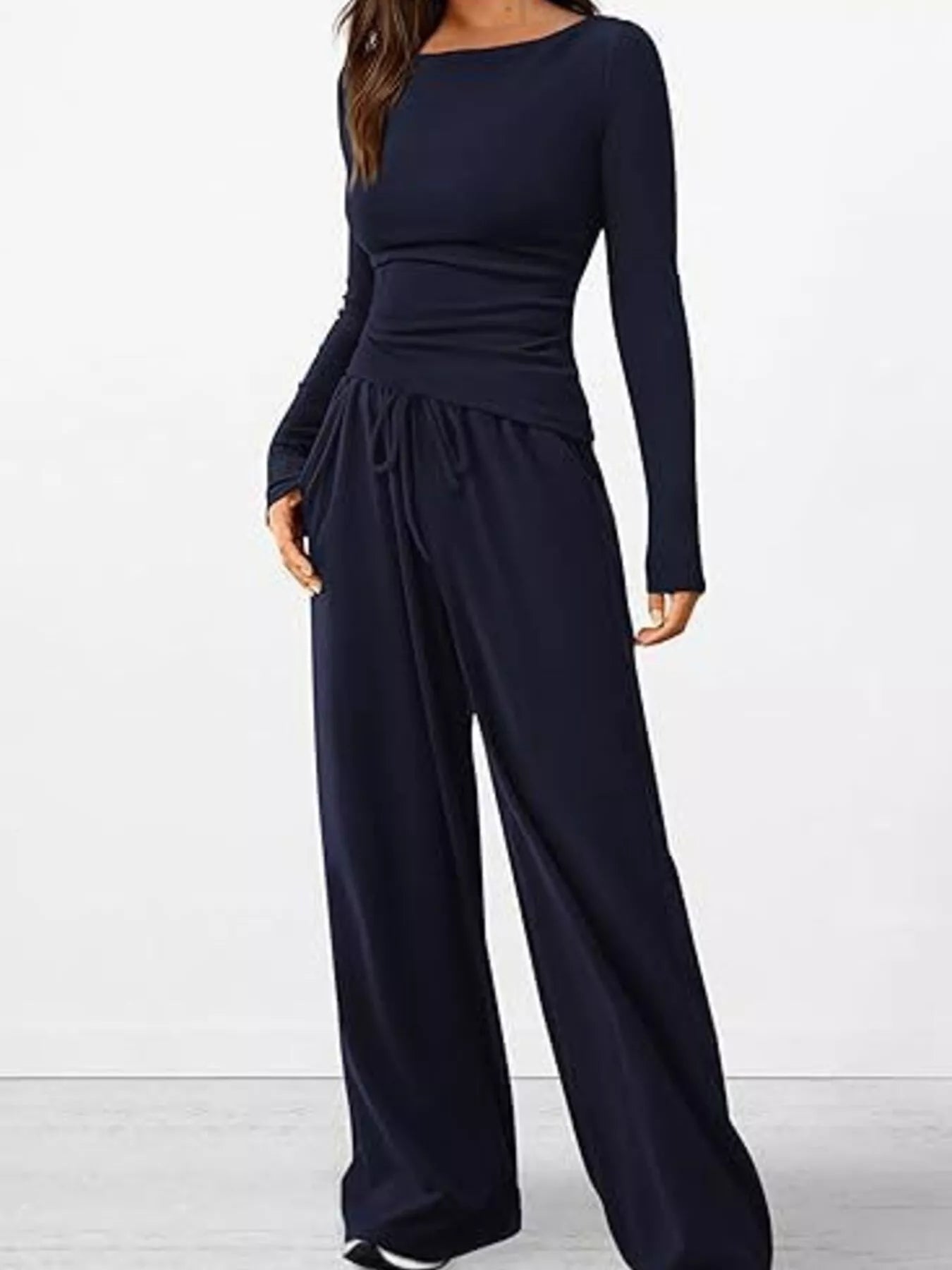 Long Sleeve Top and Wide Leg Pants Set 62696b6d4c91453d8972ef7b83e1d43b-Max-Origin