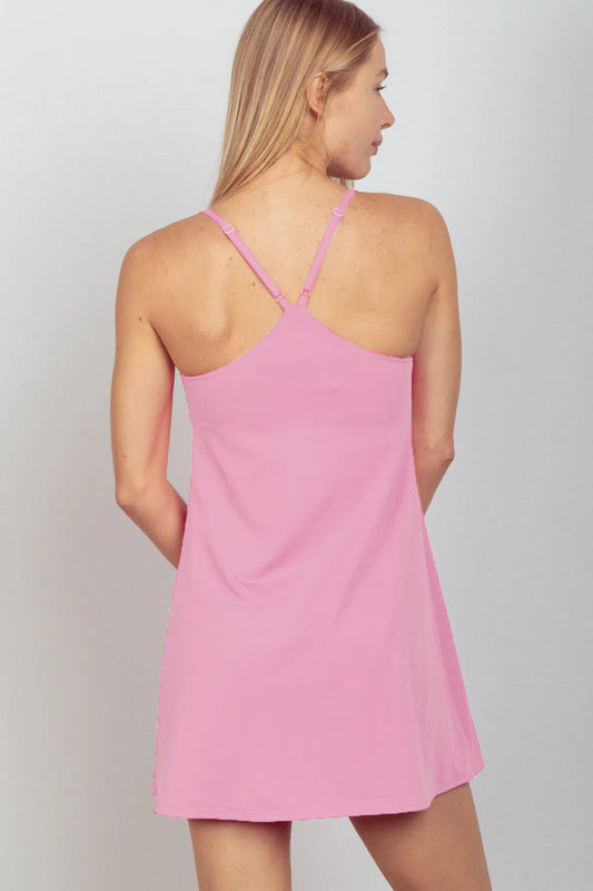 VERY J Sleeveless Active Tennis Dress with Unitard Liner 626f5d0d-83b5-4a5d-9201-537cb8b26c91-Max