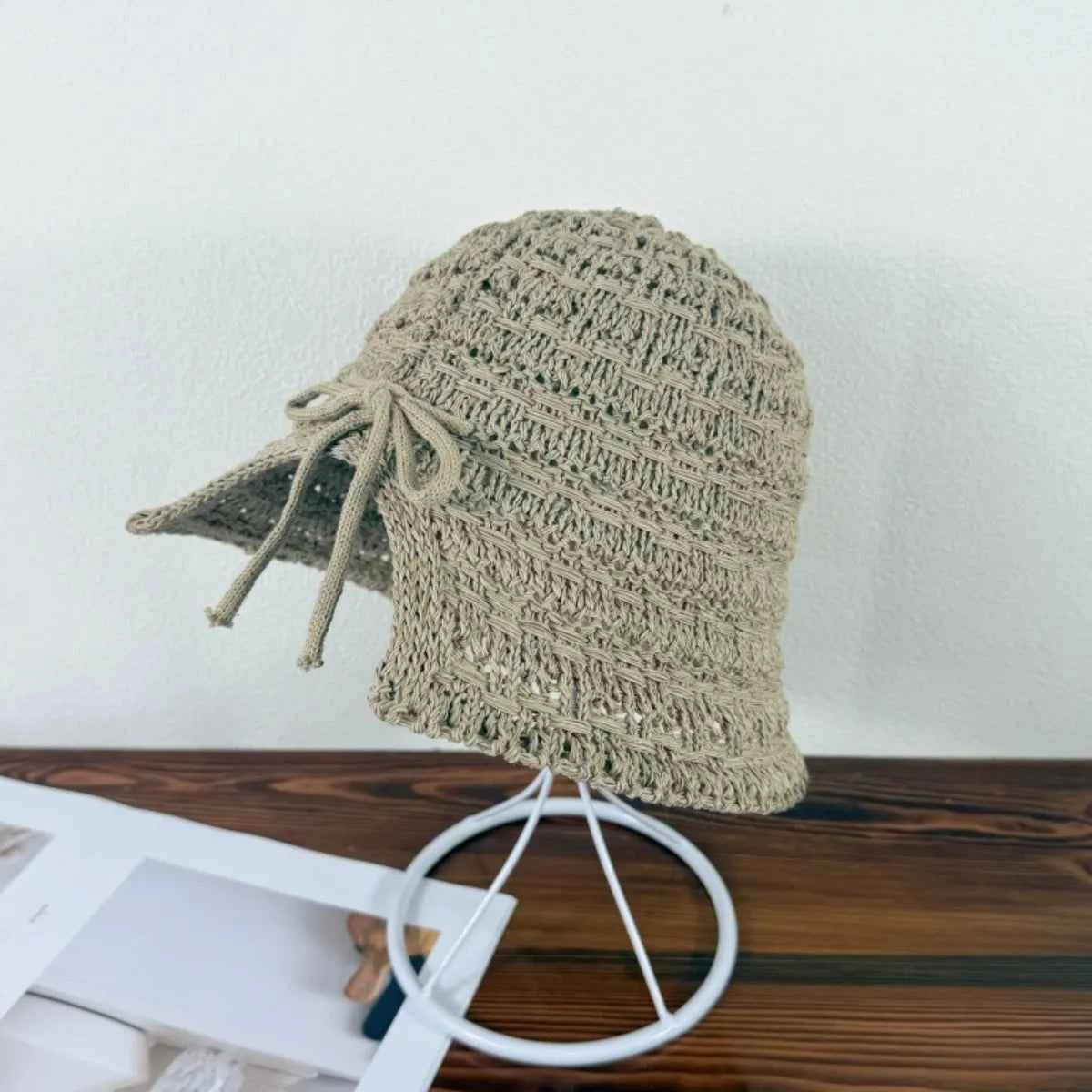Crochet Bucket Hat with Drawstring 6280e615-f256-4992-b638-ac1f266a2e9b-Max-Origin