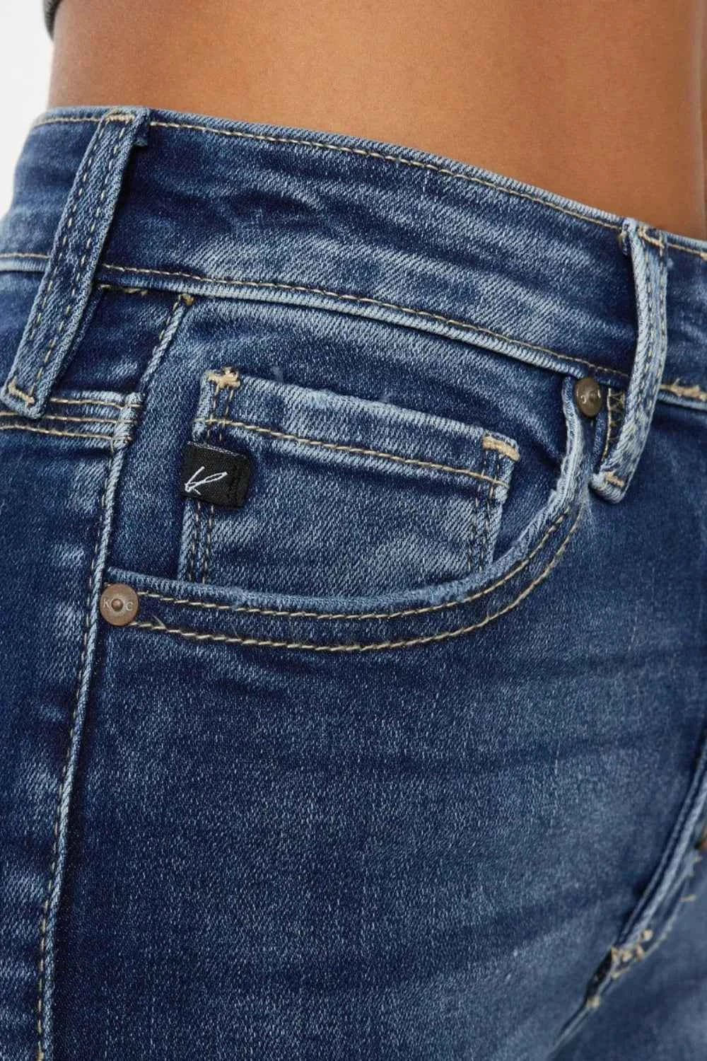 Kancan Full Size Cat's Whiskers Button Fly Denim Shorts 62841601-973c-4d9e-82a6-667f527da1d3-Max