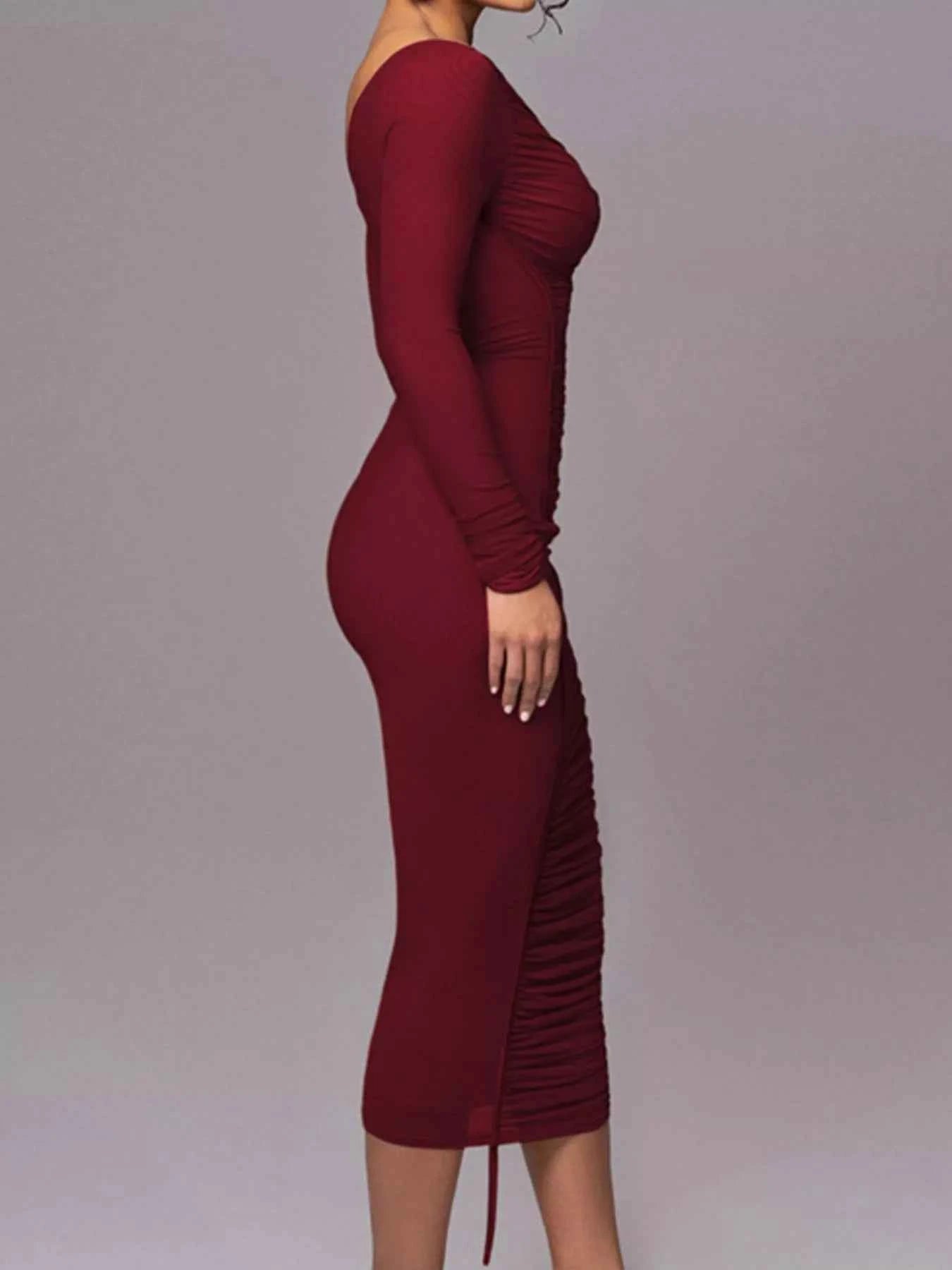 One-Shoulder Ruched Bodycon Midi Dress 62924028-a090-4c6d-b92f-67ef9b72a19a-Max-Origin