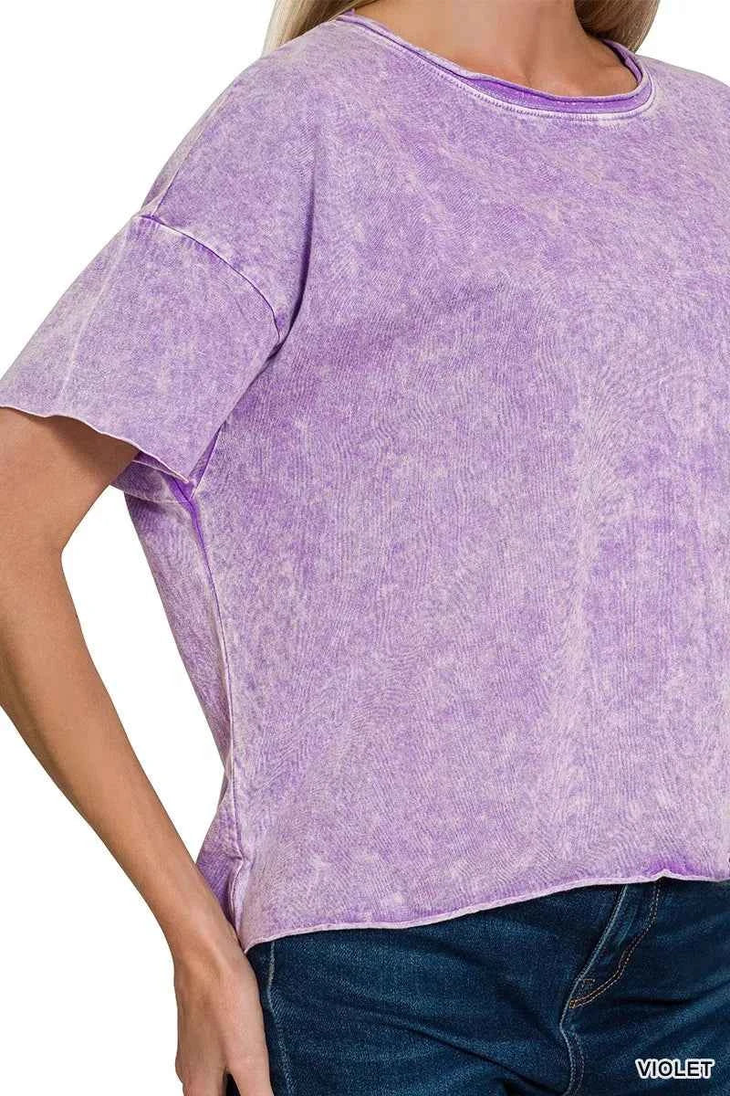 Zenana Halo Washed Cotton Short Sleeve Top 62a7134b1f2c4086a2afedf743f7ce02-Max-Origin