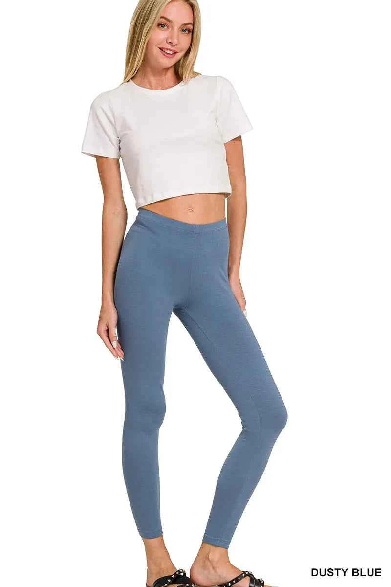 Zenana Cotton Round Neck Top & Legging Set 62c6322e49054af992100289c006ddd5-Max-Origin