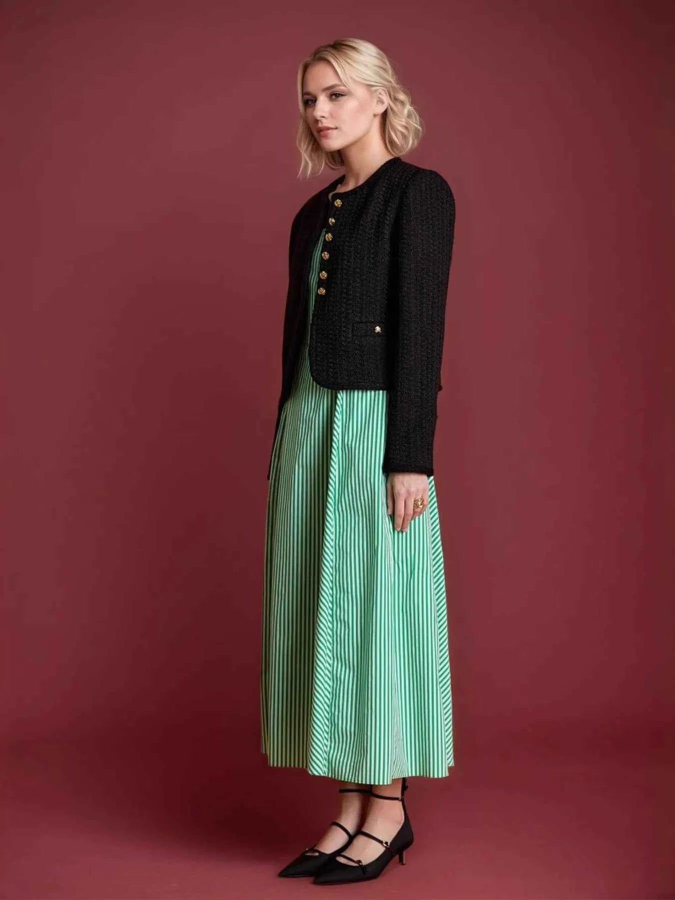 Button Up Long Sleeve Textured Outerwear 62d7a307eb834116aa068e6c034a7de1-Max-Origin