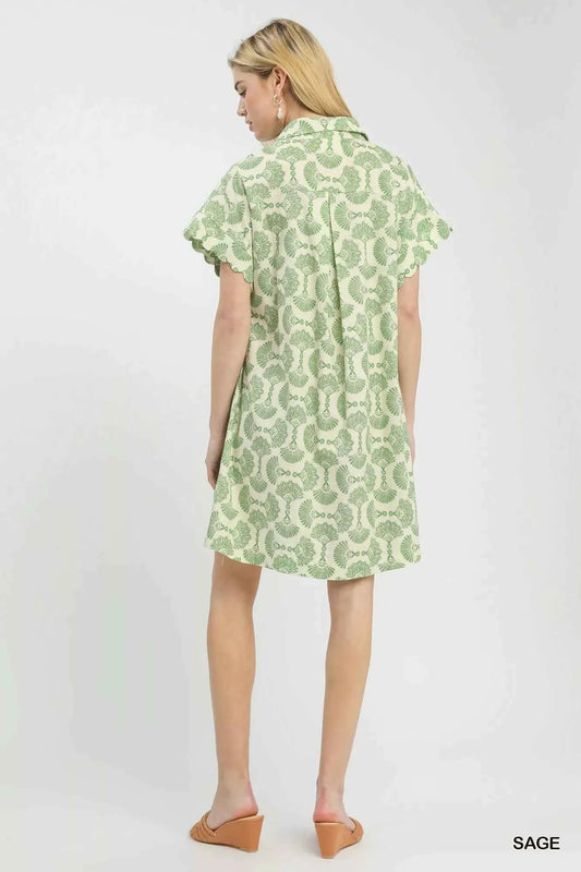 Printed Button Front Shirt Dress 62d8aa64-4d7c-4c8b-b2bd-5121b70cad08-Max-Origin