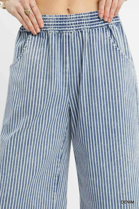 Stone Wash Stripe Wide-Leg Pants 63034e2e-e2a4-4f79-8d83-c3b76d10bf69-Max-Origin