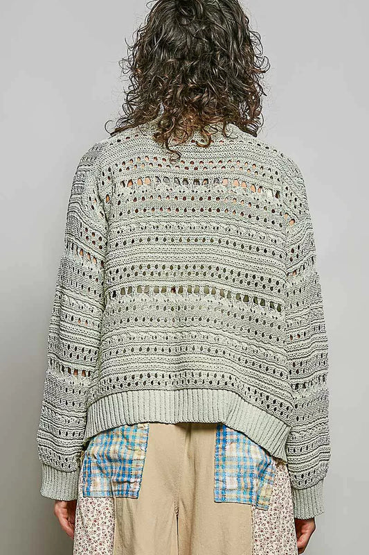 Open-Knit Floral Button Cardigan 63199068-800f-4415-a444-c9e0321f8736-Max-Origin