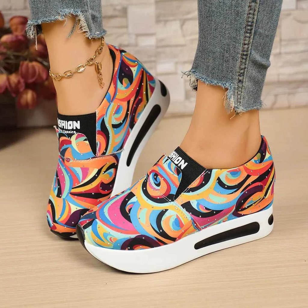 Colorful Abstract Pattern Platform Sneakers 631d69893b0f45859aec7f41a576ba7d-Max-Origin
