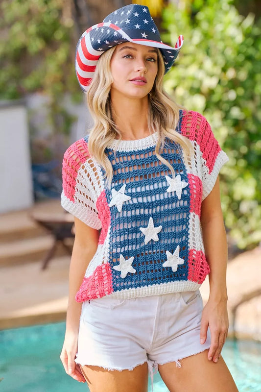 Crochet Star Patches 4th Of July Sweater Cover Up 63237642-f01a-4603-9df3-c00f5c6e6101-Max-Origin