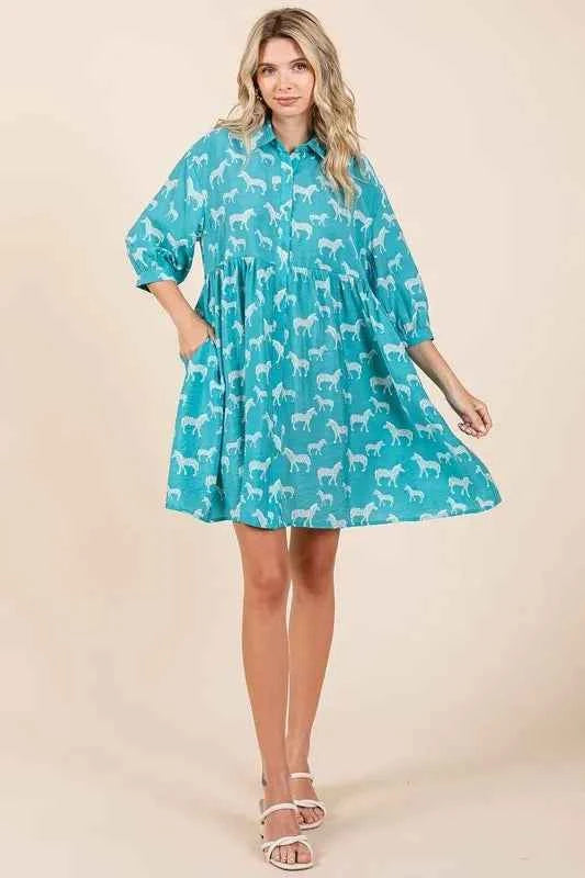 Mittoshop Zebra Print Button Down Shirt Mini Dress 63418565-34fb-4550-8483-a12af26e0e9c-Max