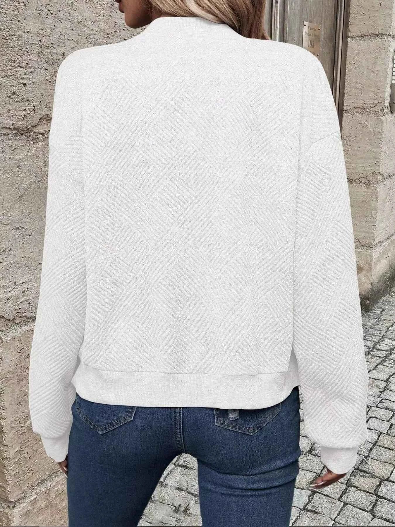 Texture Zip-Up Bomber Jacket 63493310a4984eb5859d6d0aa1c94350-Max-Origin