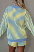 Stripe Colorblock Pullover & Pull-On Shorts Set 63513683-dc66-4f75-978a-9cad6341ee61