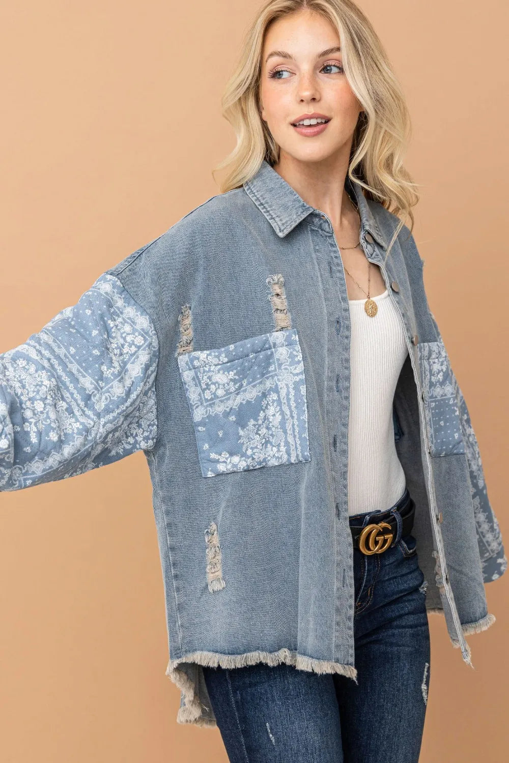 And The Why Full Size Paisley Print Quilted Sleeves Denim Jacket 6362f2ee-ec22-43e8-936b-d634d24a1637-Max
