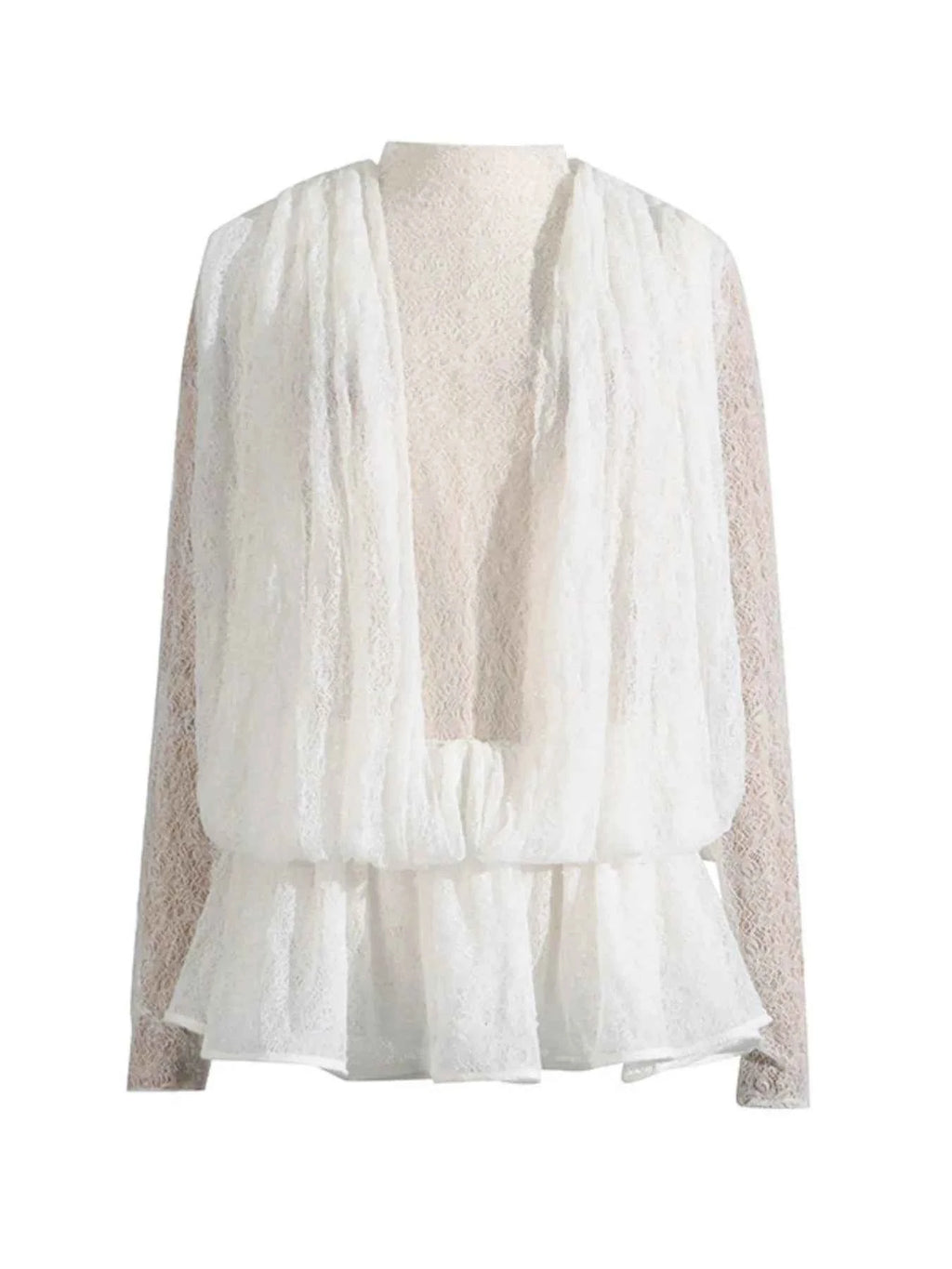 Ruffled Hem Lace Mini Dress 636419832dc54b80b79516c0b1aaa1d2-Max-Origin