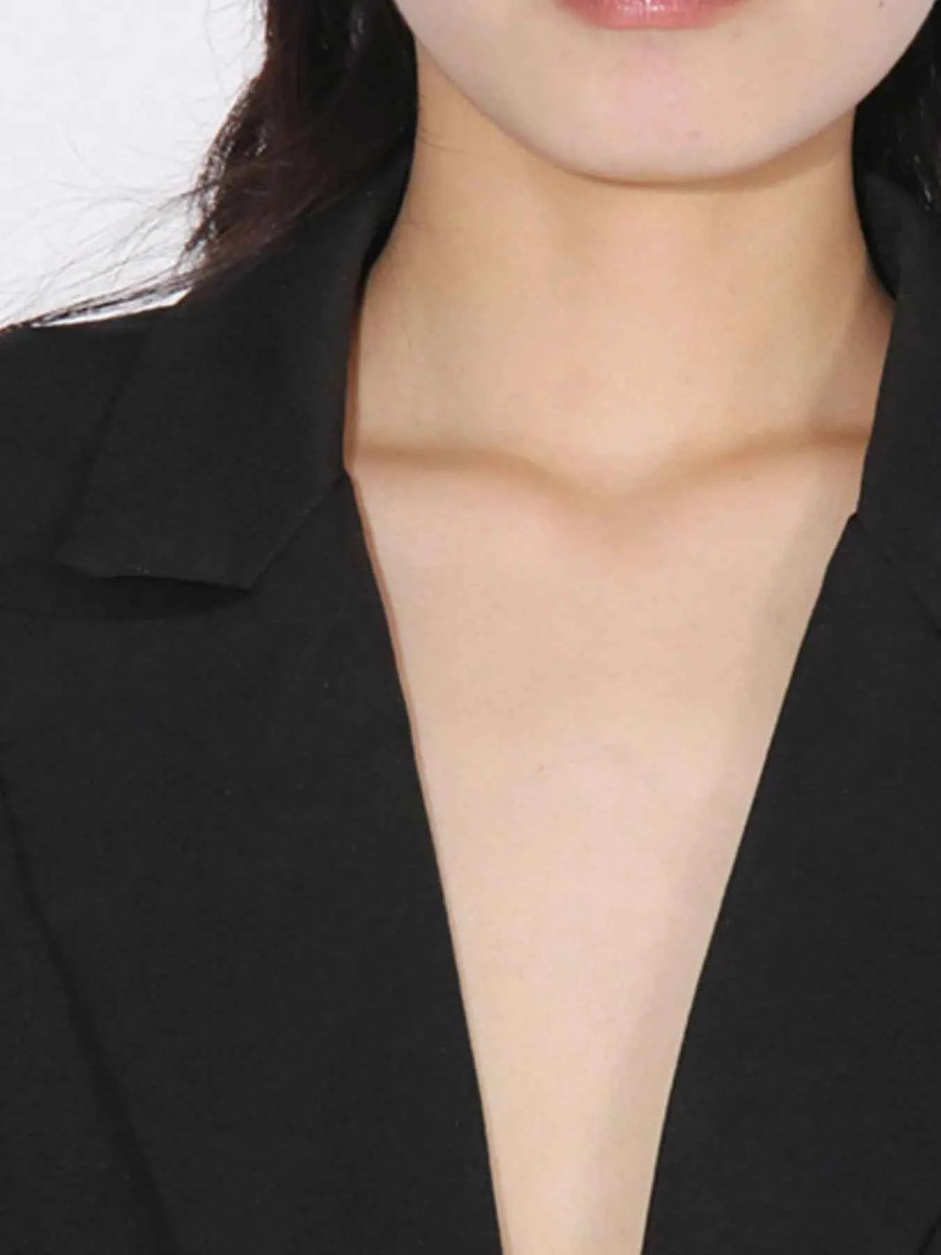 One Button Mesh Long Sleeve Blazer 63674503-0a74-4361-9519-2898564e3ce3-Max-Origin