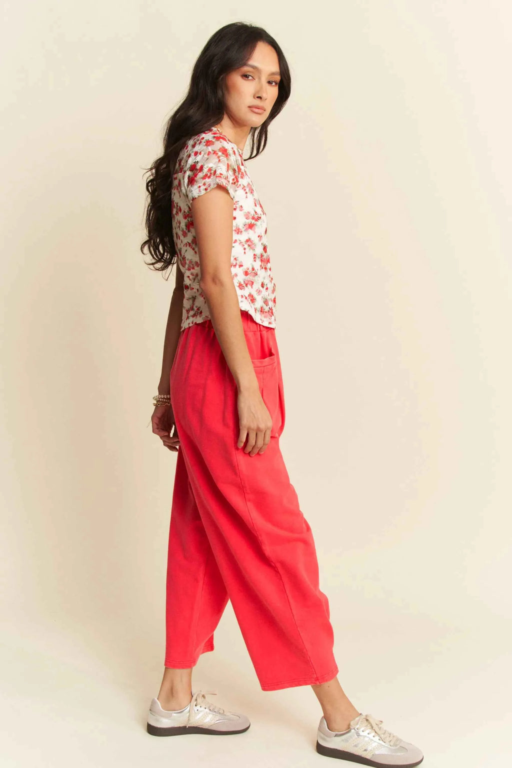 Davi & Dani Ribbon Short Sleeve Layered Mesh Top 6385a64fd40843488123a492c59cb480-Max-Origin