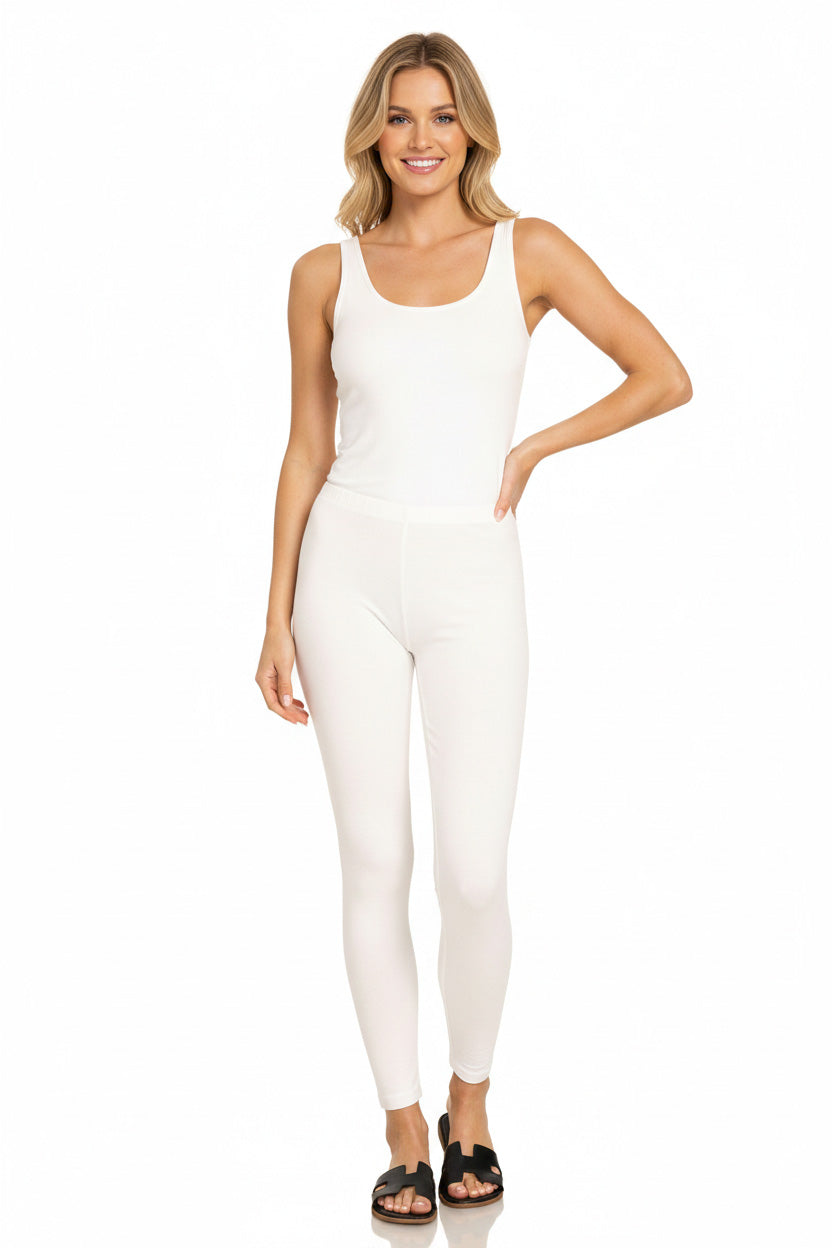 Zenana Premium Cotton Full Length Leggings 639c307d-8368-48fb-9791-accd86aa86ee-Max