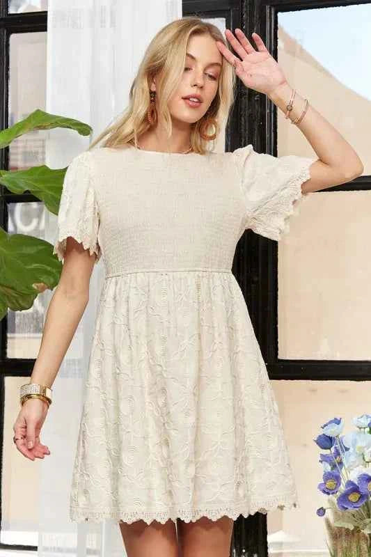 ADORA Rround Neck Crinkle Babydoll Dress 639f67cd1bf74f94a45c37c8c6817369-Max-Origin