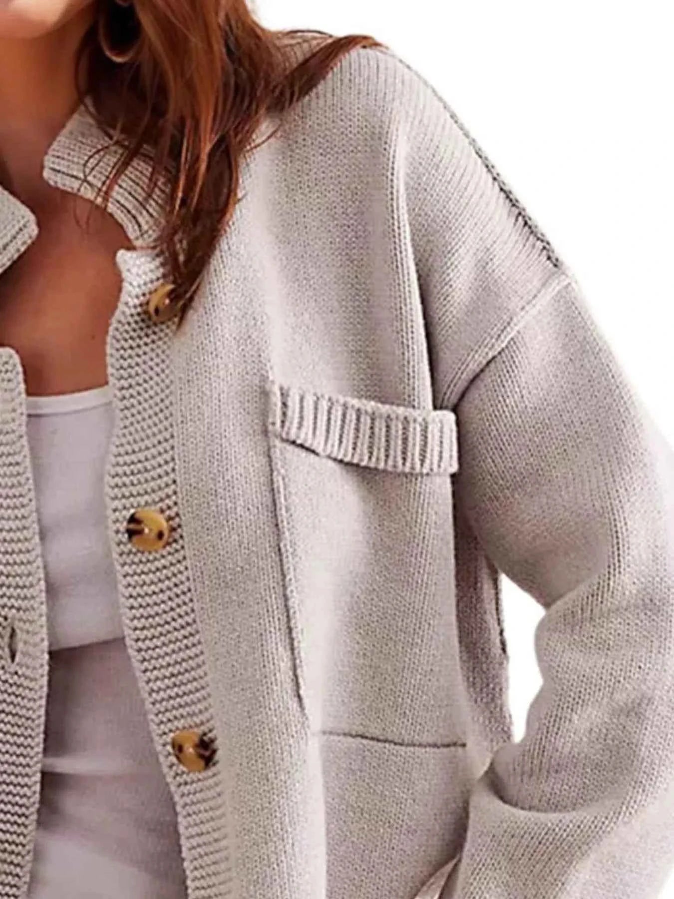 Ribbed Hem Button Up Cardigan 63a1a43c-c1d4-454b-9d01-139916220405-Max-Origin